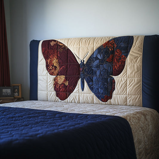 Butterfly Patchwork WJ1712003CL Quilted Headboard Slipcover