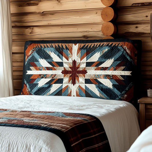 Native Pattern Geometric KL1812015CL Quilted Headboard Slipcover