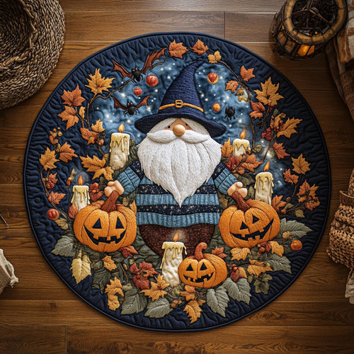Halloween Little Helper WY0508065CL Quilted Round Mat