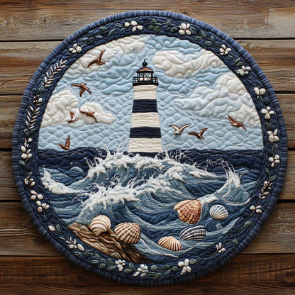 Lighthouse Escape WN2403052CL Quilted Round Mat