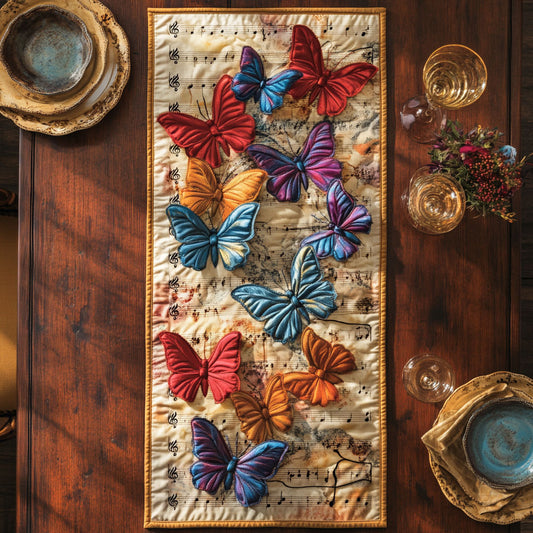 Vibrant Wing Sheet CP0206074CL Quilted Table Runner