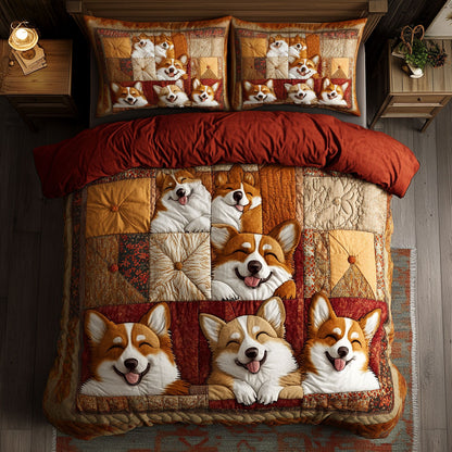 Corgi Flannel Dreams WN1207010CL Duvet Cover Set