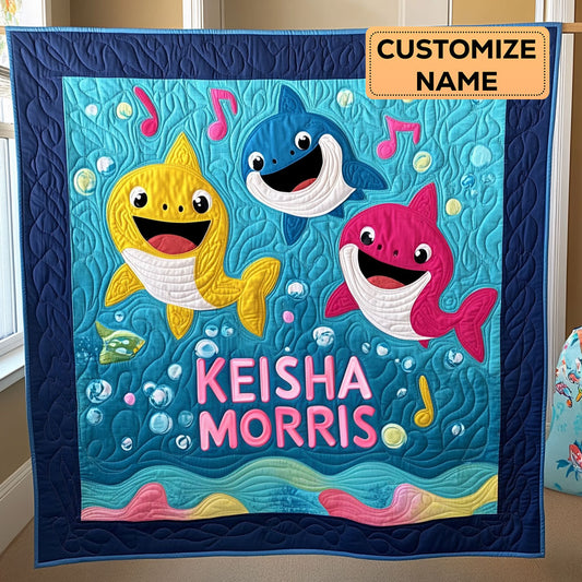 Bubble Beats CP1807053CL Personalized Baby Quilt