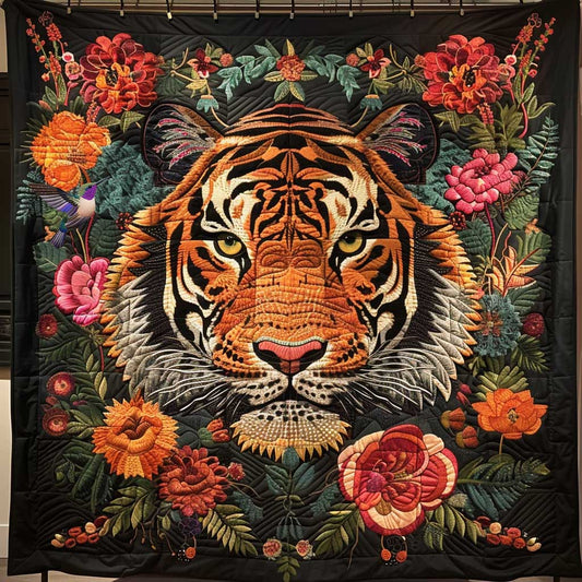 Tropical Forest Tiger WP3010044CL Quilt