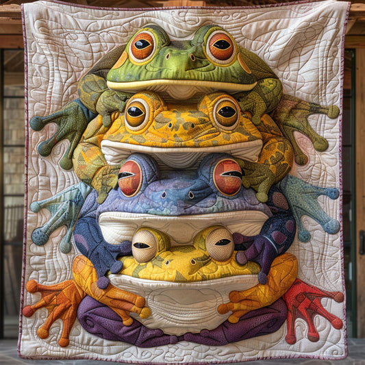 Frog On Frog CP1305027CL Quilt
