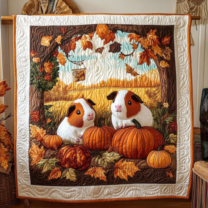 Guinea Pig Autumn Nest WY1404028CL Quilt