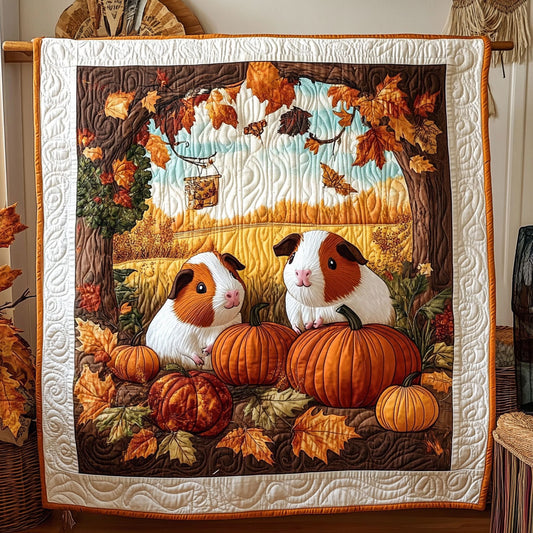 Guinea Pig Autumn Nest WY1404028CL Quilt