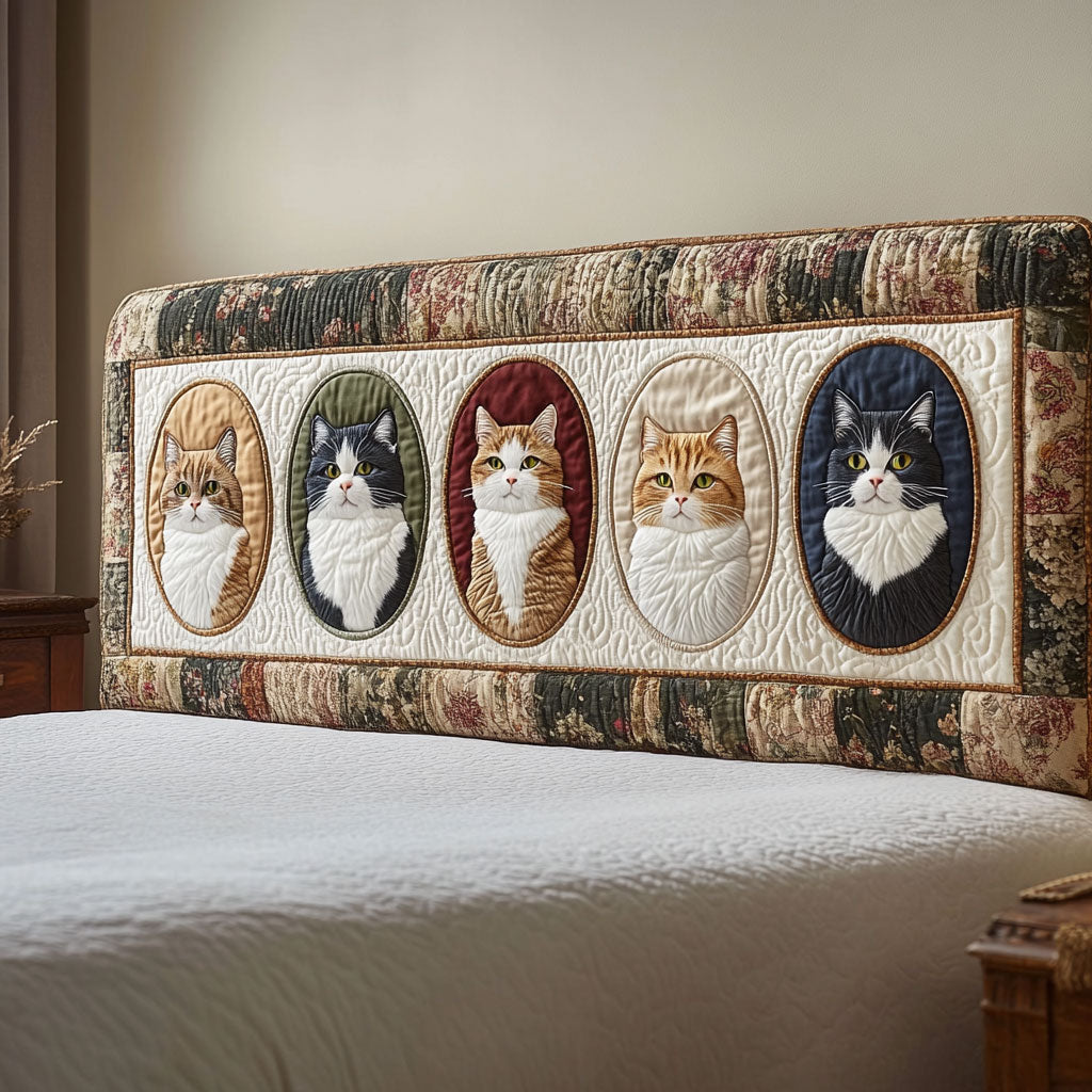 Royal Tabbies CP2212010CL Quilted Headboard Slipcover