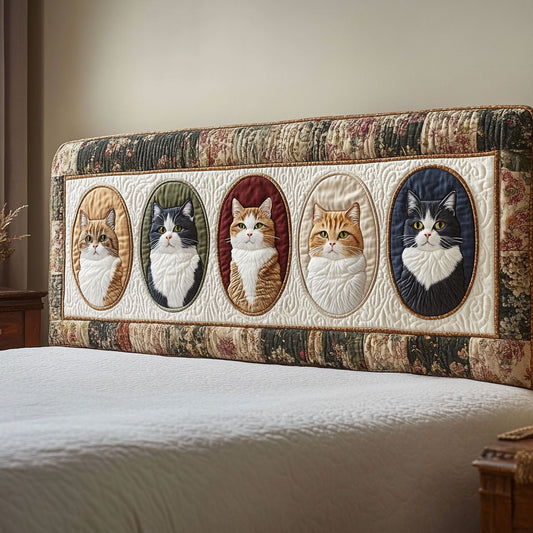 Royal Tabbies CP2212010CL Quilted Headboard Slipcover