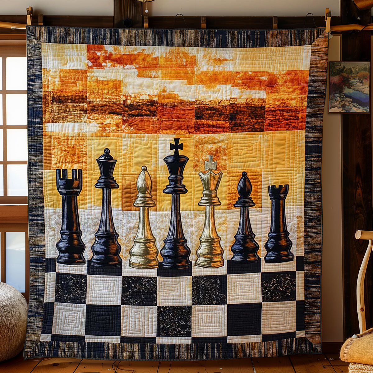 Sunlit Chess WN1804034CL Quilt