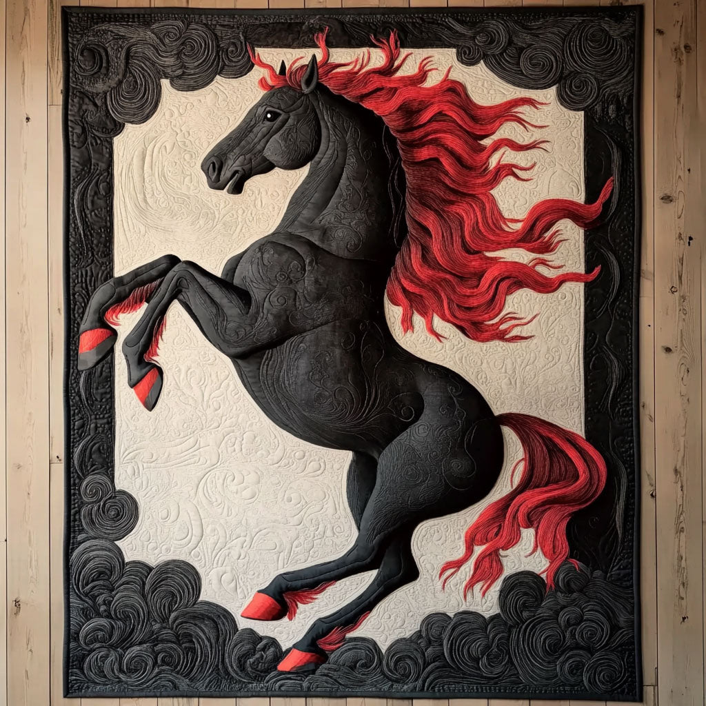 Majestic Red Mane CP2304046CL Quilt