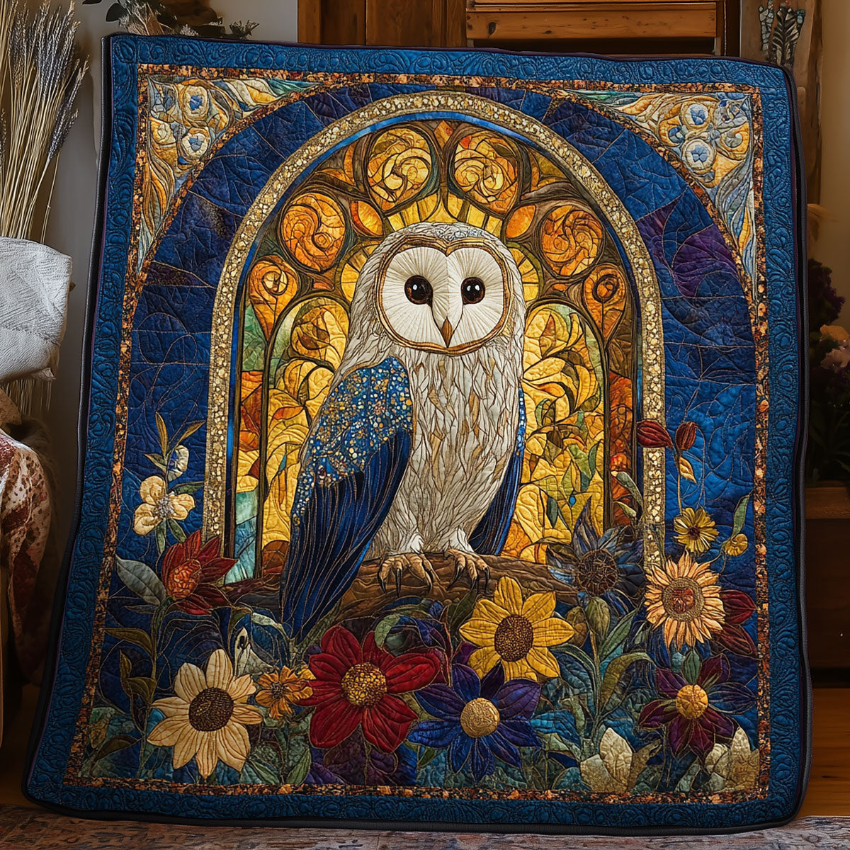 Sapphire Guardian Owl WX1306039CL Quilt