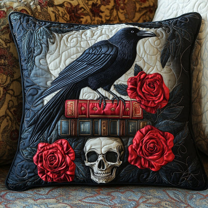 Mystic Raven Rose CW0901035CL Quilt Pillow Case