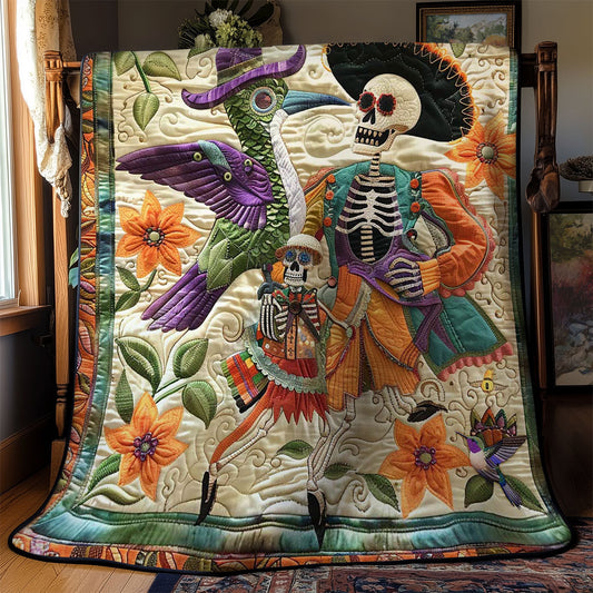 Hummingbird Skeleton Harmony WN2110035CL Quilt