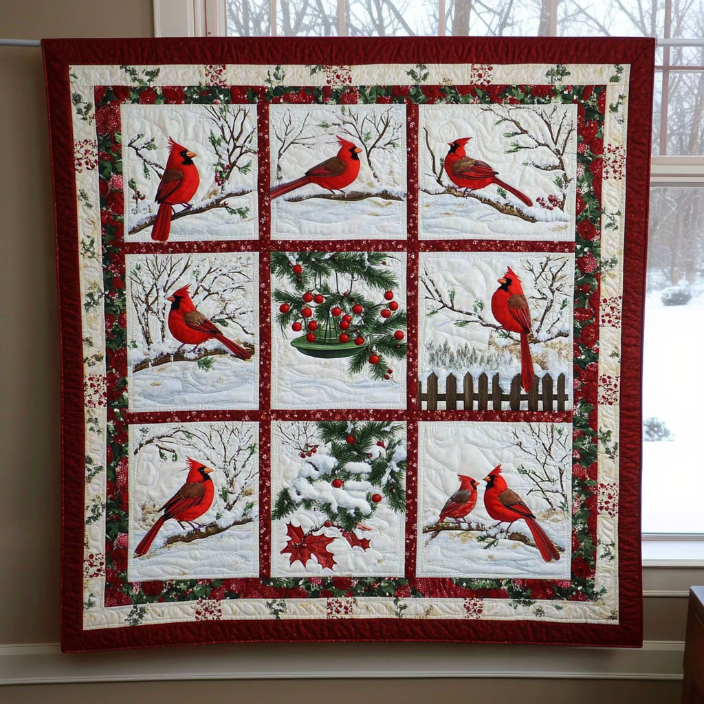 Joyful Cardinal Winter LT0811007CL Quilt