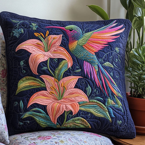 Floral Hummingbird CW2406014CL Quilt Pillow Case