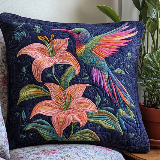 Floral Hummingbird CW2406014CL Quilt Pillow Case