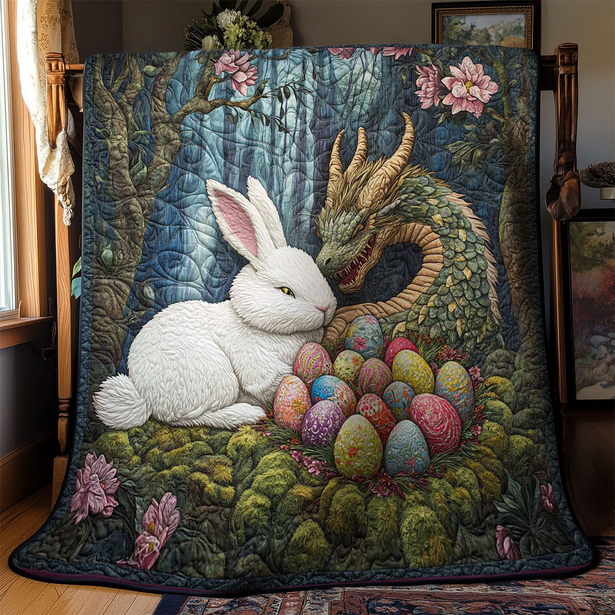 Bunny And Dragon Easter WN1501035CL Quilt