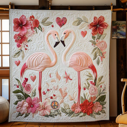 Valentine Flamingo Serenade WN1112025CL Quilt