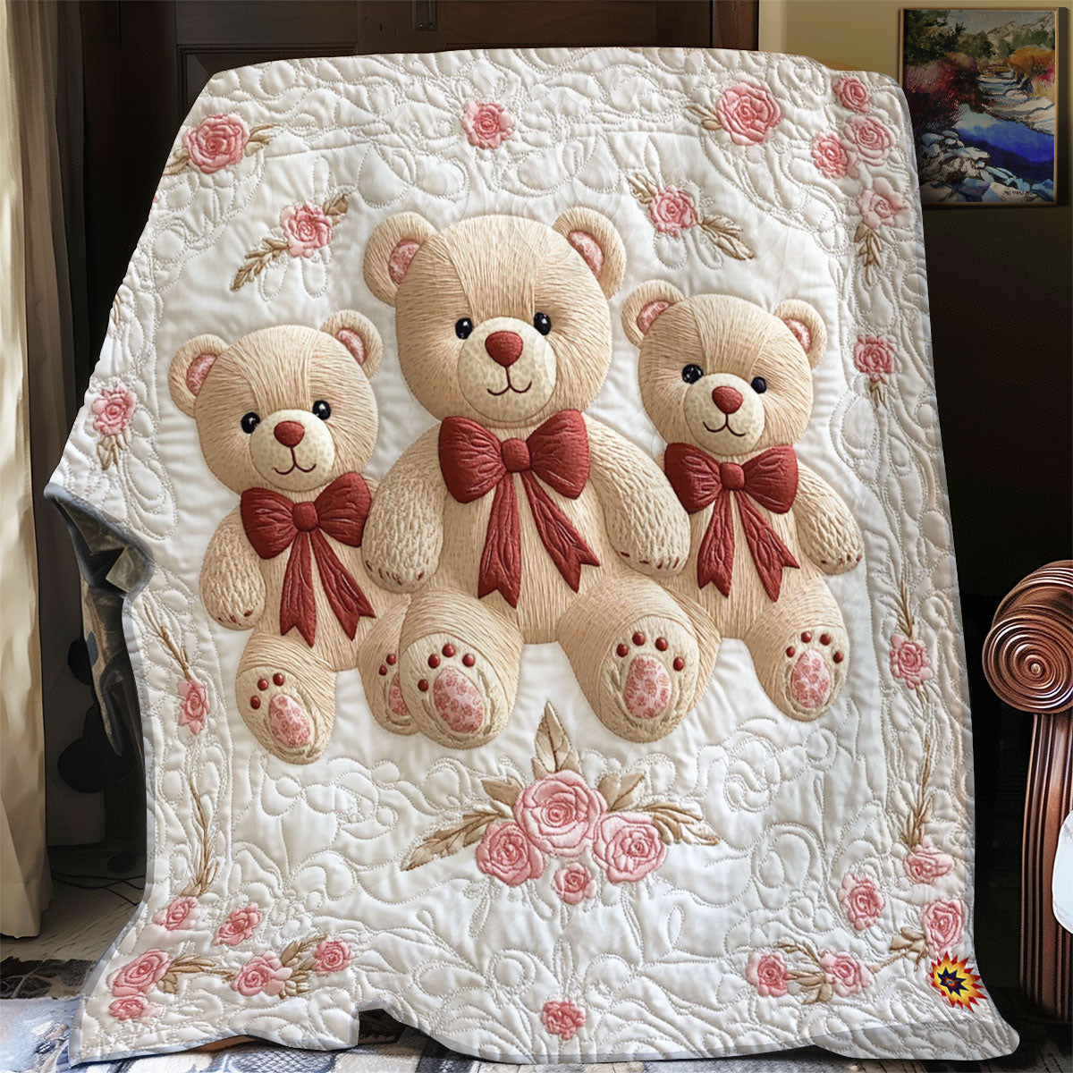 Lovely Teddy Bear WJ1012030CL Quilt