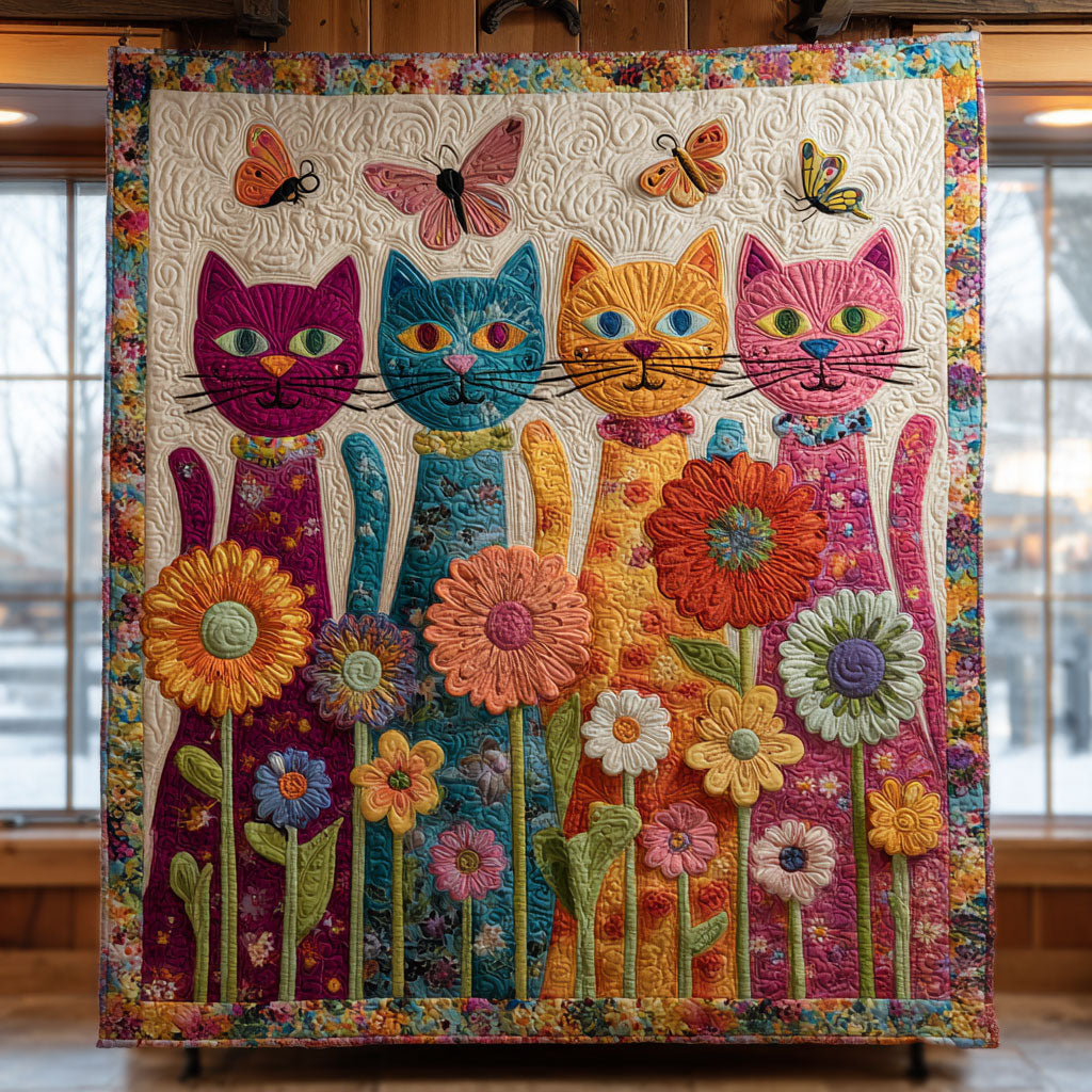Whimsical Cat CW2907060CL Quilt