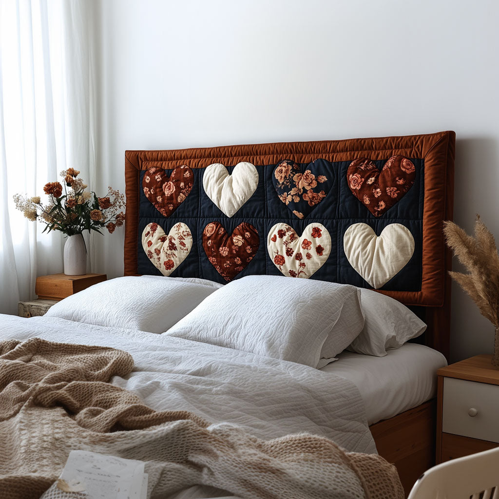 Everlasting Hearts KL2512022CL Quilted Headboard Slipcover