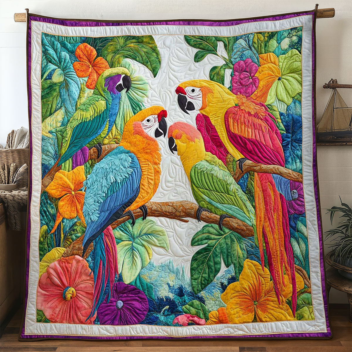 Exotic Parrot WN1404019CL Quilt