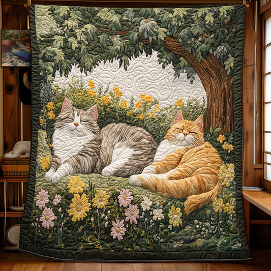 Gardenia Sleeping Cat WP2003029CL Quilt