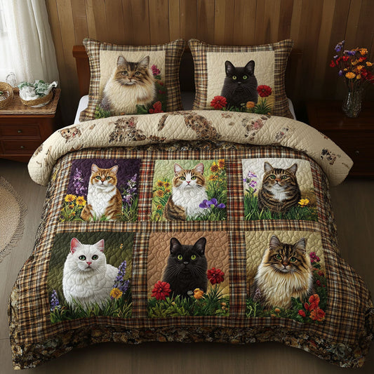 Blossom Charm Cat WN0611009CL Duvet Cover Set