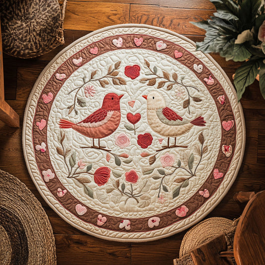 Love Of Bird WY1906053CL Quilted Round Mat
