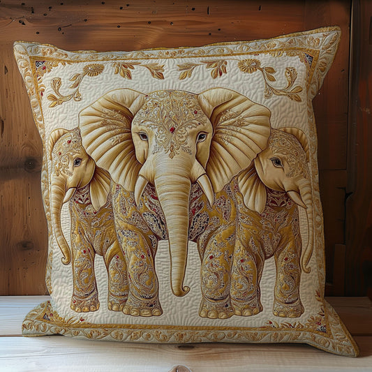Elephant Family Portrait WY1102068CL Quilt Pillow Case
