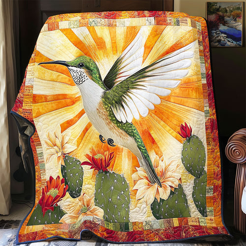 Hummingbird And Cactus WY2512015CL Quilt