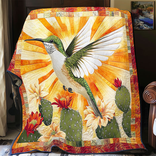 Hummingbird And Cactus WY2512015CL Quilt