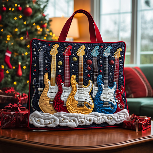 Rocker's Christmas LT2611027CL Quilted Tote Bag