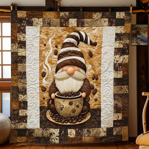 Coffee Break Gnome WN2512058CL Quilt