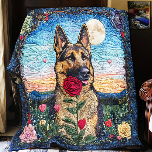 German Shepherd Rose CW0601021CL Quilt