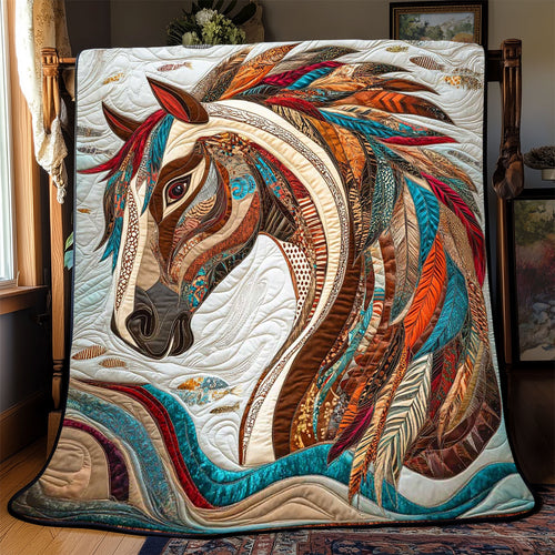 Native Horse Symbol WP1202013CL Quilt