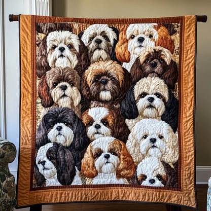 Shih Tzu Charm CW0512022CL Quilt