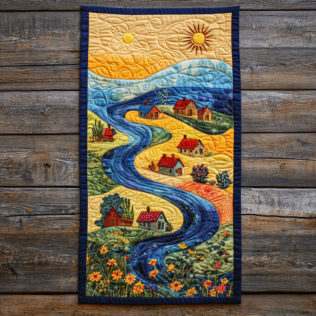 River Village WY1605043CL Quilted Table Runner