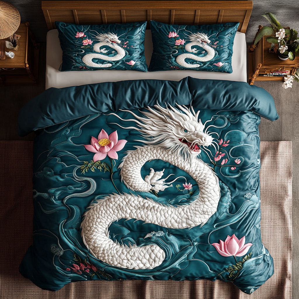 White Dragon Serenity WY0707079CL Duvet Cover Set