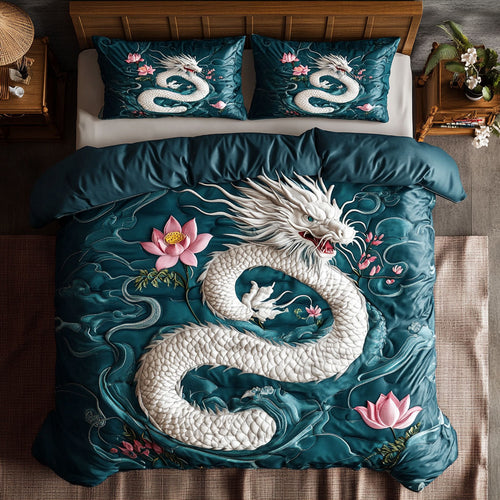 White Dragon Serenity WY0707079CL Duvet Cover Set