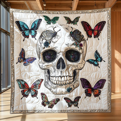 Mystic Butterfly Skull CW2409053CL Quilt