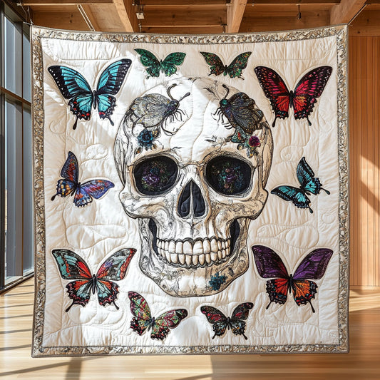 Mystic Butterfly Skull CW2409053CL Quilt