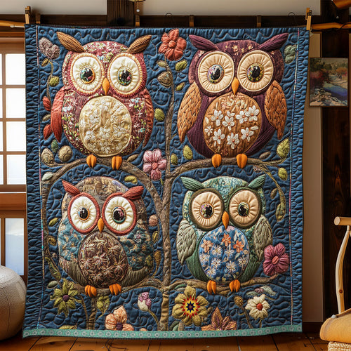 Vintage Owl WJ0912034CL Quilt