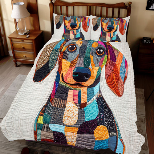 Dachshund Portrait WX0212069CL Duvet Cover Set