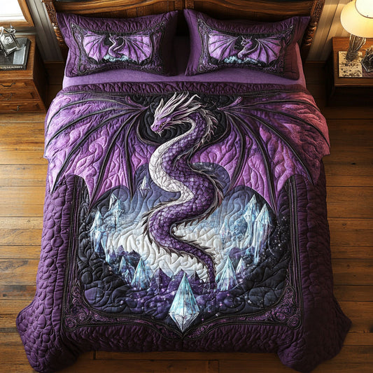 Dragon In Frost Muontain WY2001047CL Duvet Cover Set