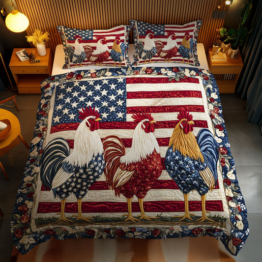 Vintage Glory Rooster WN1002086CL Duvet Cover Set