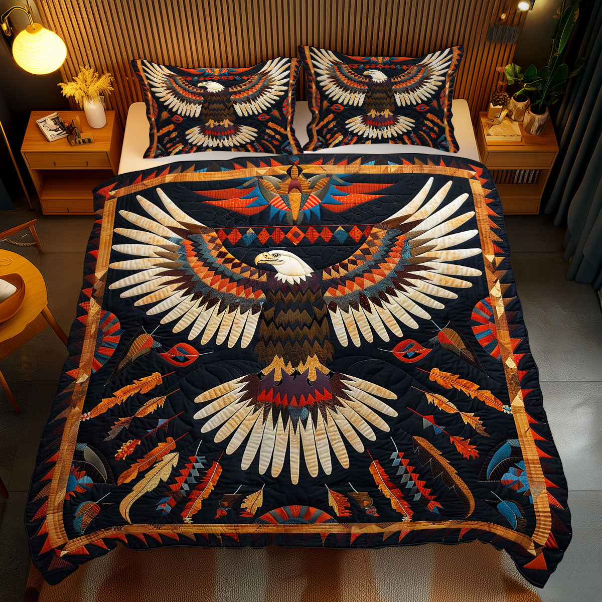 Eagle Native American WJ0312046CL Duvet Cover Set