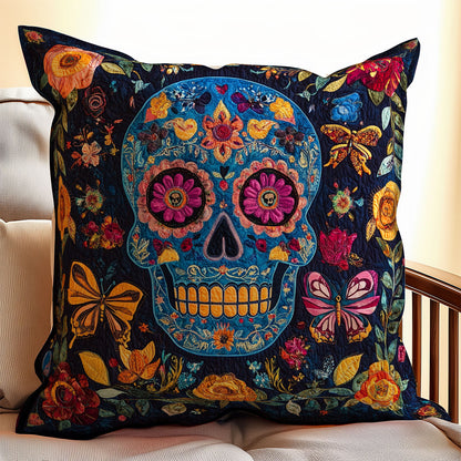 Skull Flower WX0601141CL Quilt Pillow Case