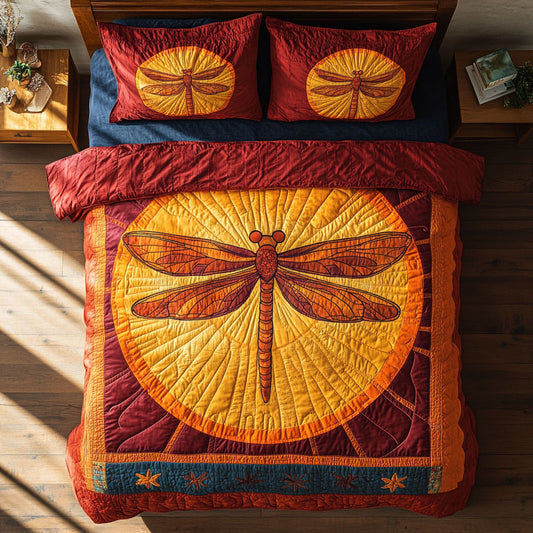 Golden Dragonfly WY1408024CL Duvet Cover Set